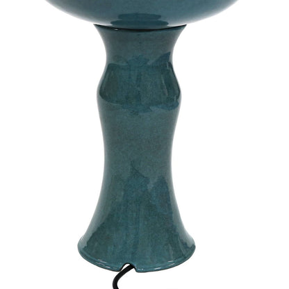27" Teal Blue Ceramic Birds Garden Hanging Wall or Door Decor HomeRoots