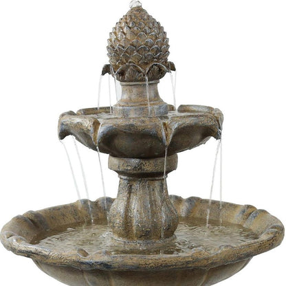 46" Light Brown Heavy Duty Plastic Garden Art HomeRoots