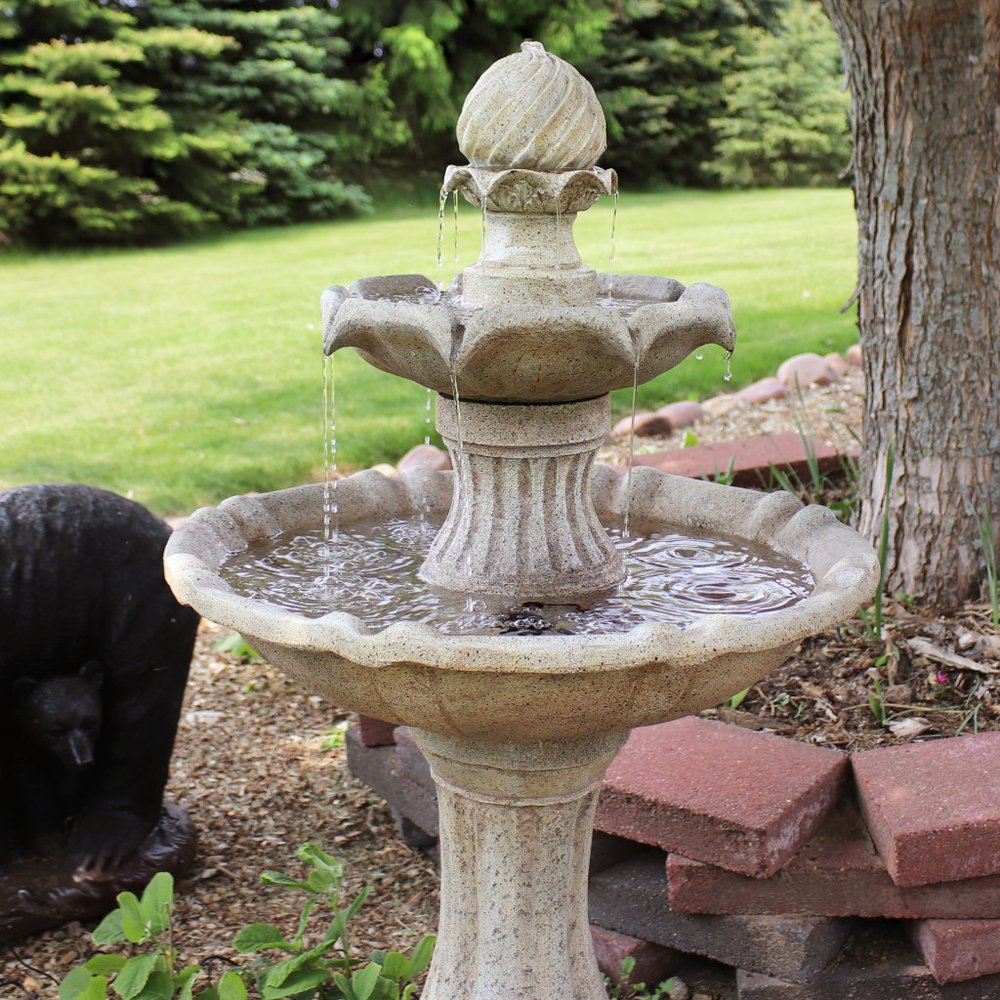 46" Light Brown Heavy Duty Plastic Garden Art HomeRoots