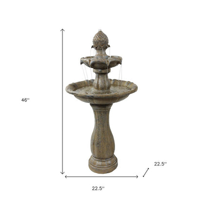46" Light Brown Heavy Duty Plastic Garden Art