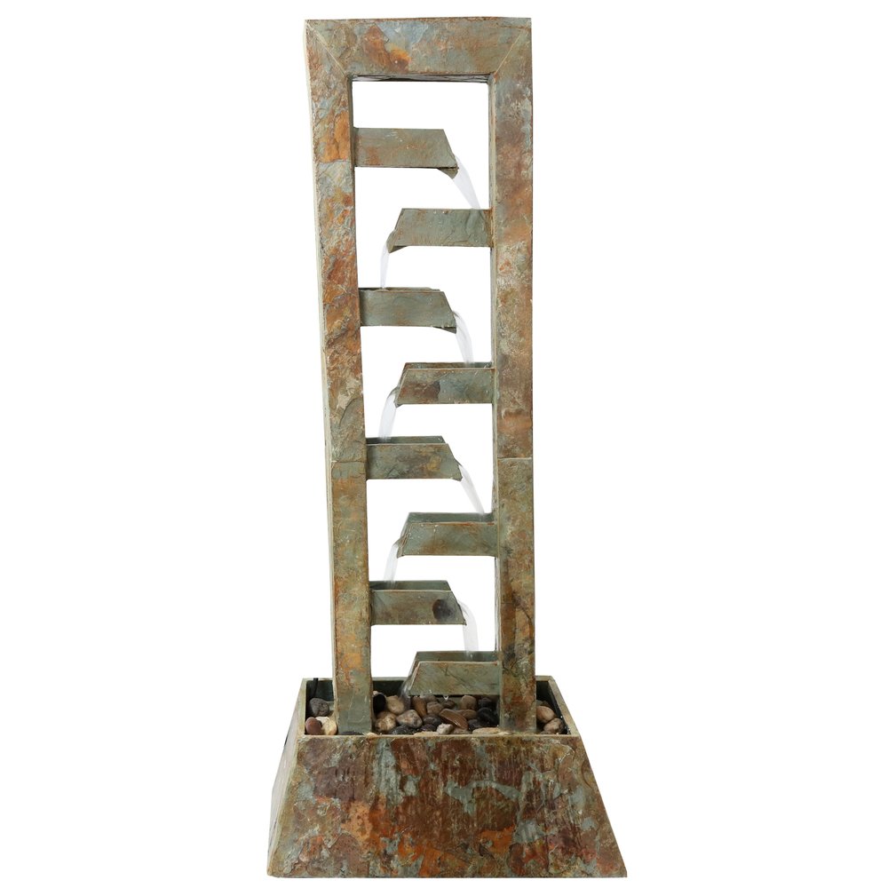 49" Gray Stone Garden Art HomeRoots