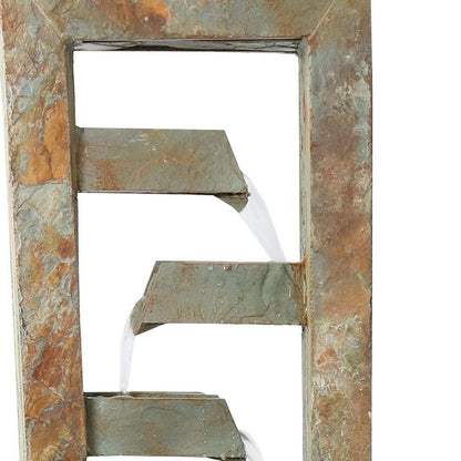 49" Gray Stone Garden Hanging Wall or Door Decor HomeRoots