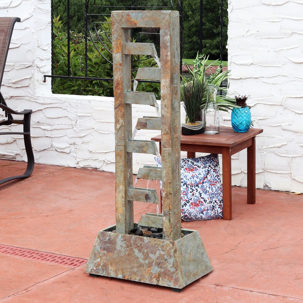 49" Gray Stone Garden Hanging Wall or Door Decor HomeRoots