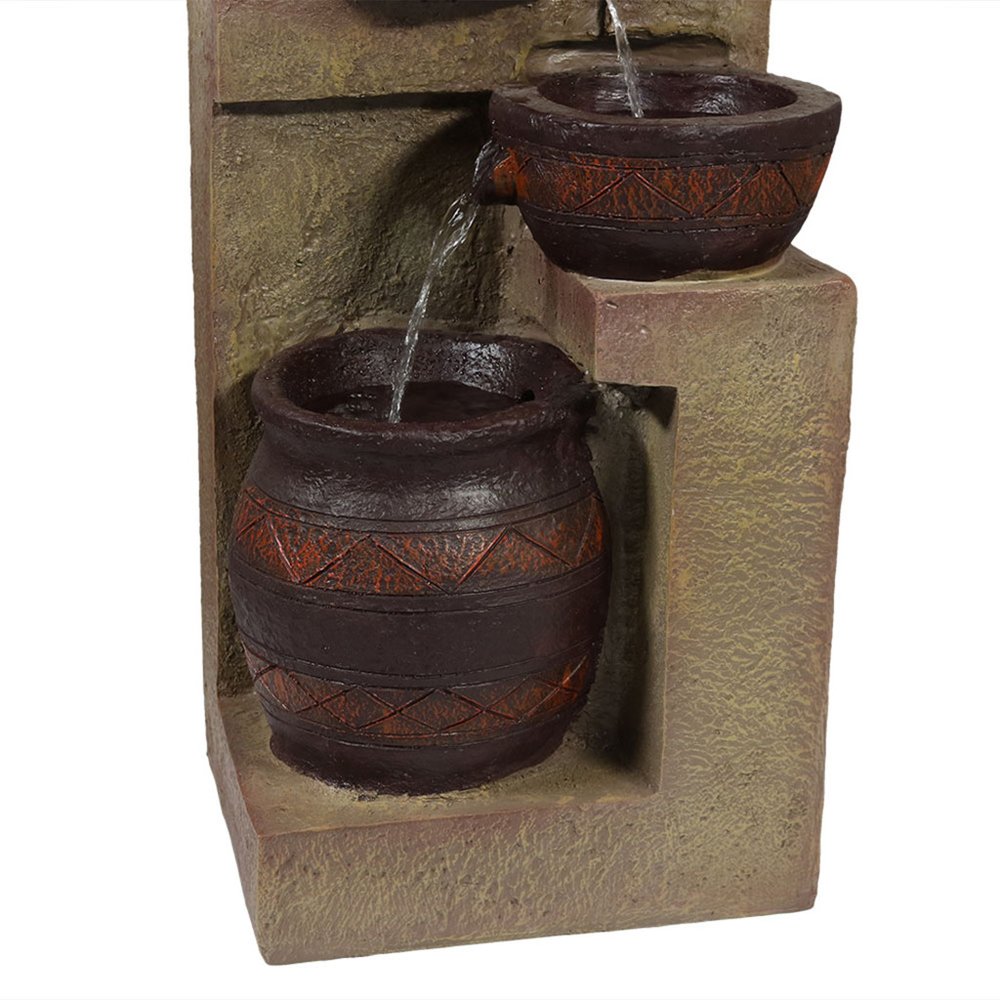 30" Brown Heavy Duty Plastic LED lights Garden Art HomeRoots