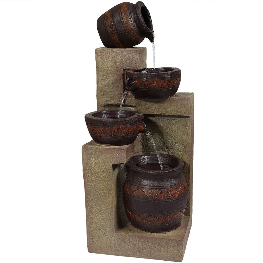 30" Brown Heavy Duty Plastic LED lights Garden Art HomeRoots