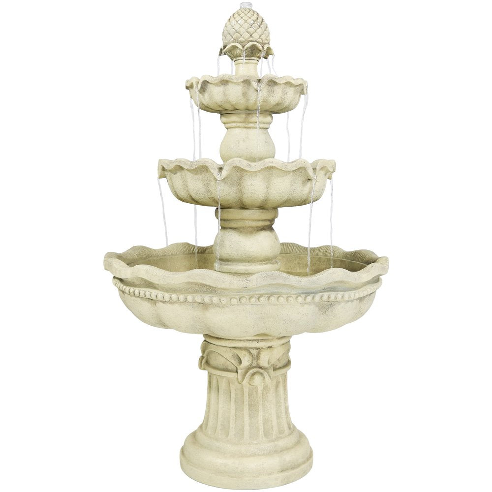 51" White Polyresin Garden Art HomeRoots