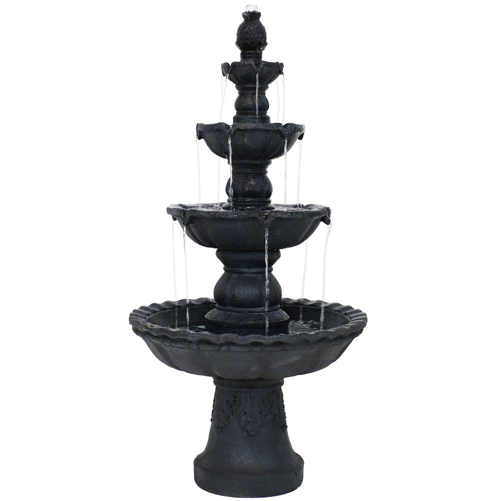 52" Black Polyresin Garden Art HomeRoots