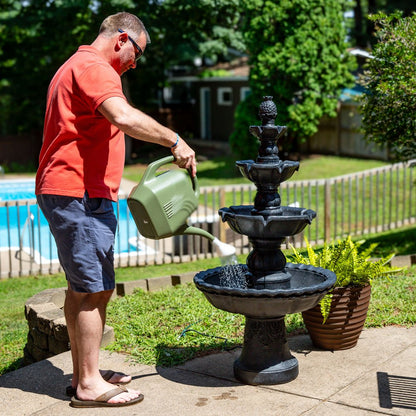 52" Black Polyresin Garden Art HomeRoots