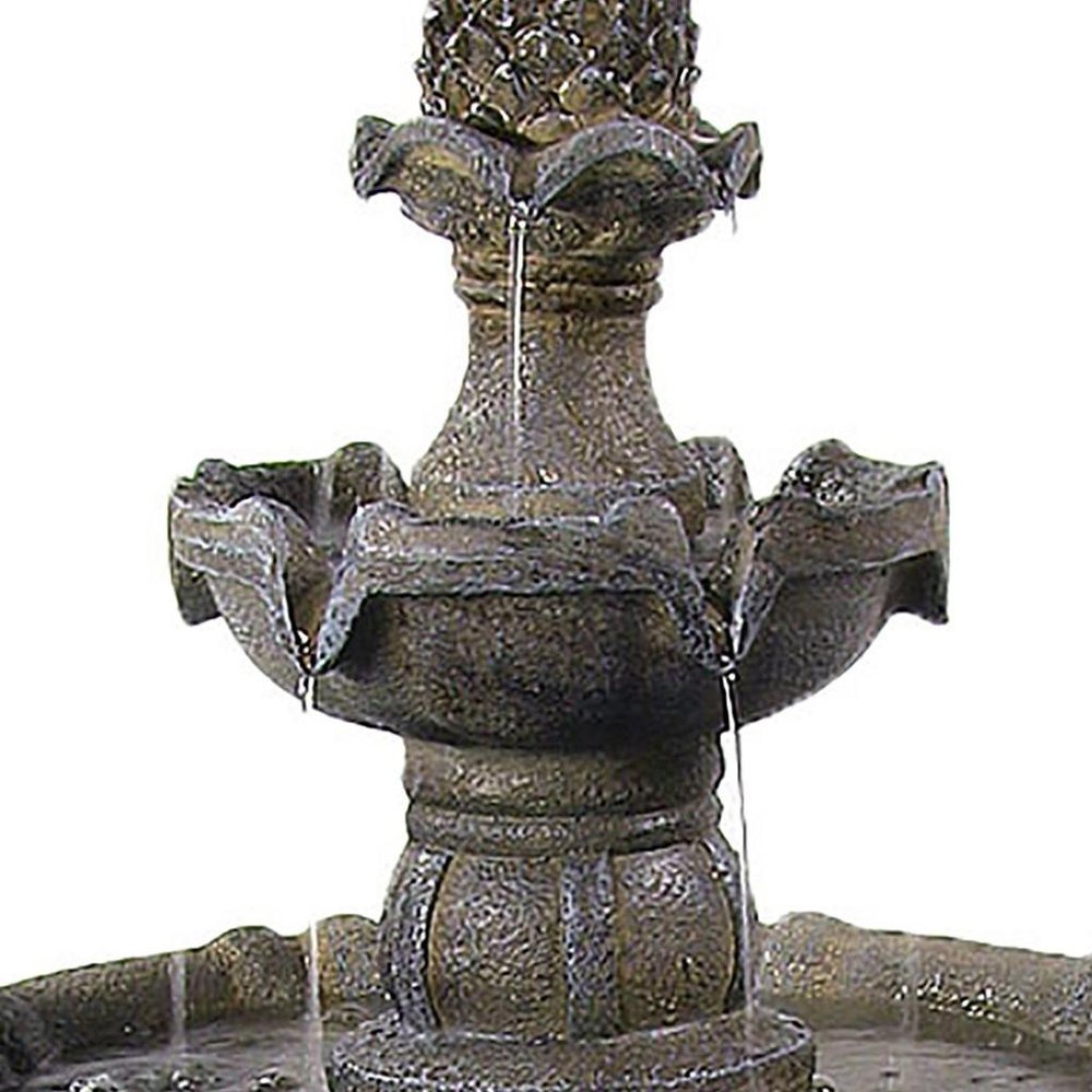 33" Brown Heavy Duty Plastic LED lights Garden Art HomeRoots