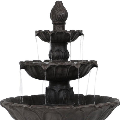 46" Dark Brown Polyresin Garden Art HomeRoots