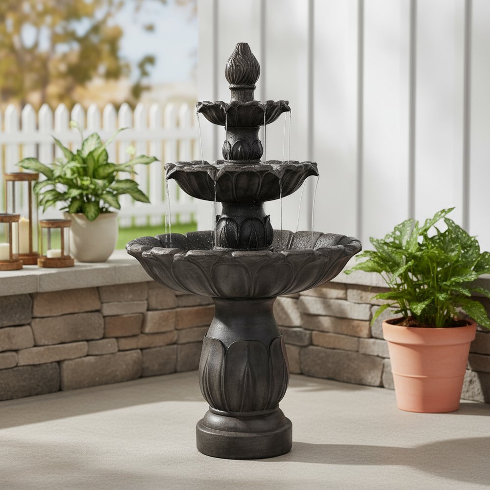 46" Dark Brown Polyresin Garden Art HomeRoots
