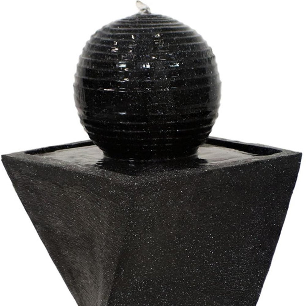 32" Black Heavy Duty Plastic LED lights Garden Art HomeRoots