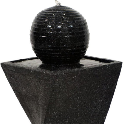 32" Black Heavy Duty Plastic LED lights Garden Art HomeRoots