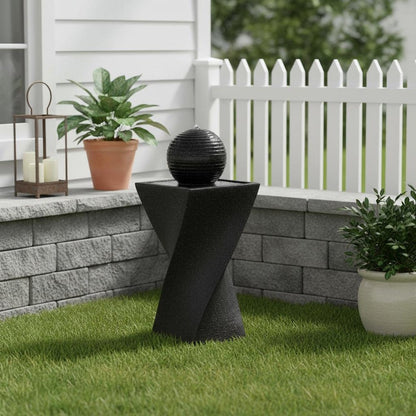 32" Black Heavy Duty Plastic LED lights Garden Art HomeRoots