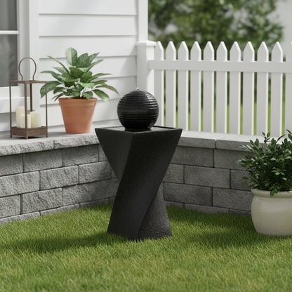 32" Black Heavy Duty Plastic LED lights Garden Art HomeRoots