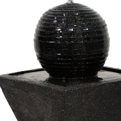 32" Black Heavy Duty Plastic LED lights Garden Art HomeRoots