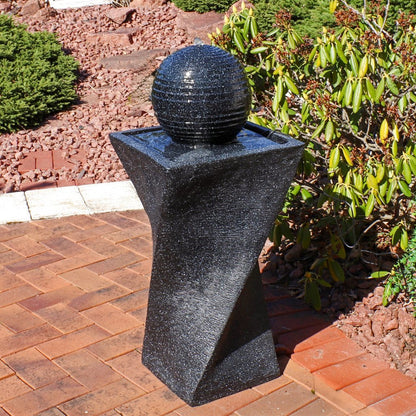 32" Black Heavy Duty Plastic LED lights Garden Art HomeRoots