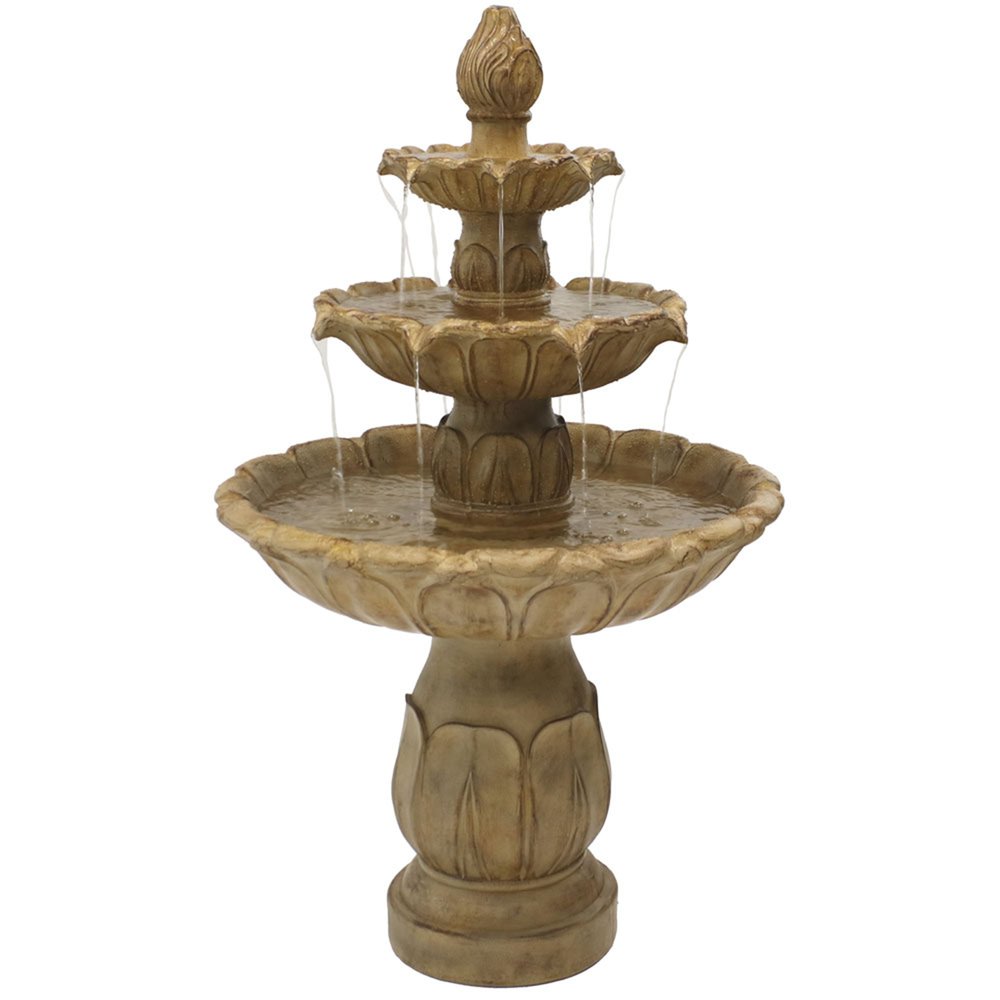 46" Taupe Polyresin Garden Art HomeRoots