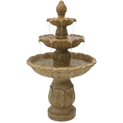 46" Taupe Polyresin Garden Art HomeRoots