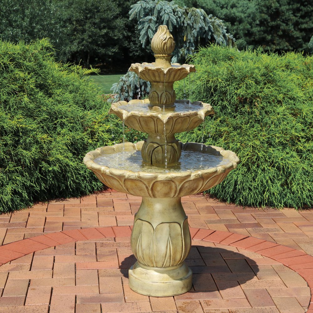 46" Taupe Polyresin Garden Art HomeRoots