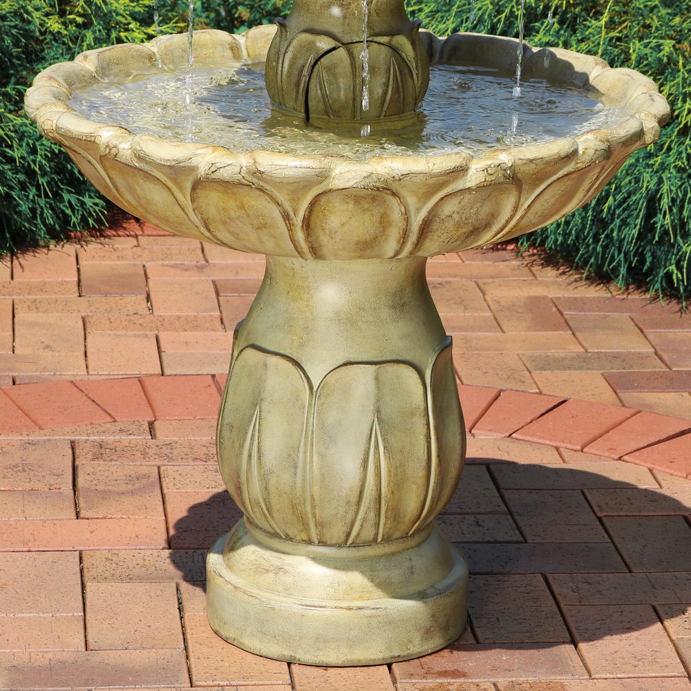 46" Taupe Polyresin Garden Art HomeRoots