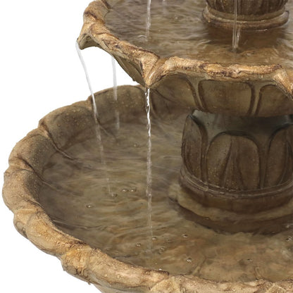 46" Taupe Polyresin Garden Art HomeRoots