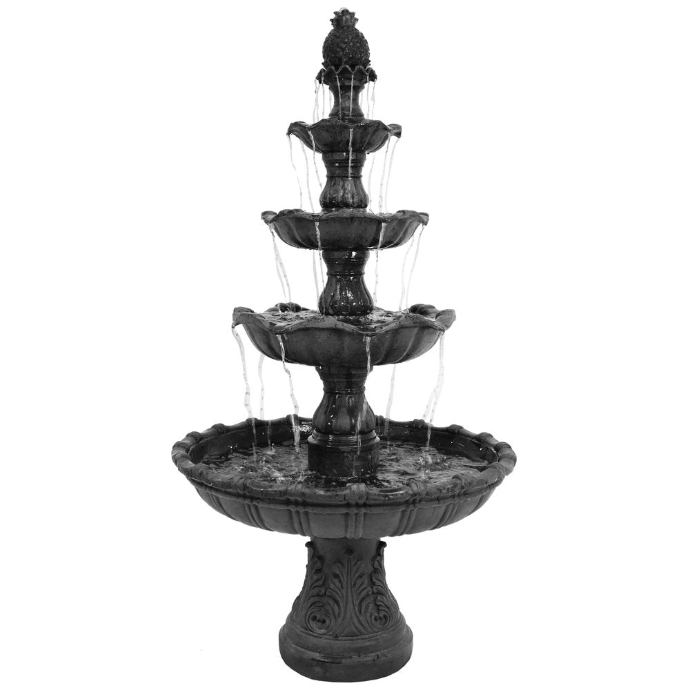 80" Black Polyresin Garden Art HomeRoots