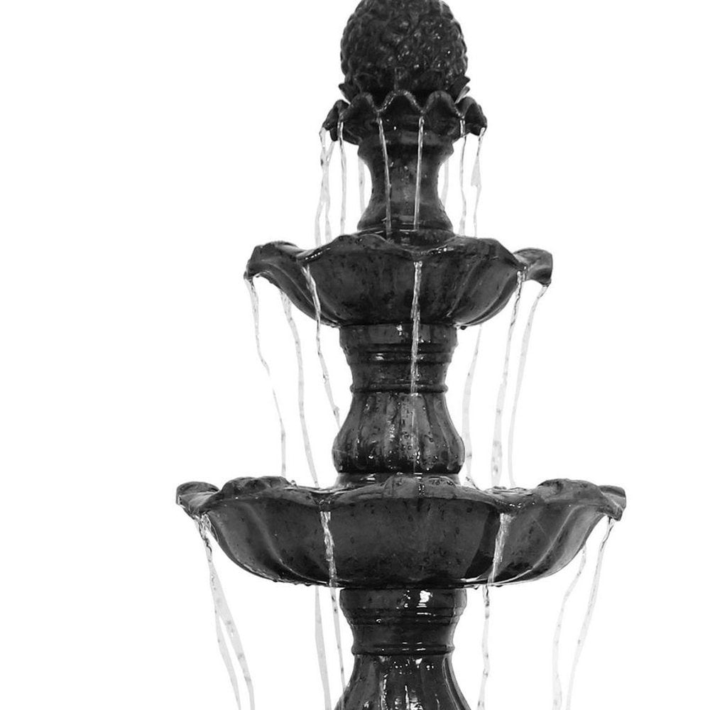 80" Black Polyresin Garden Art HomeRoots