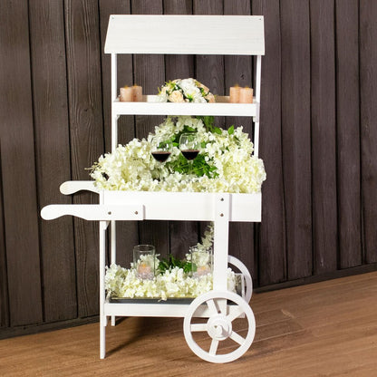 49" White Solid Wood Garden Hanging Wall or Door Decor HomeRoots