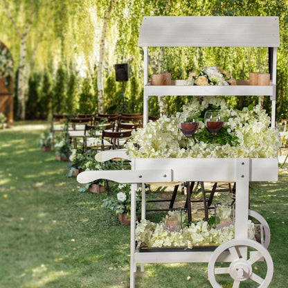 49" White Solid Wood Garden Hanging Wall or Door Decor HomeRoots