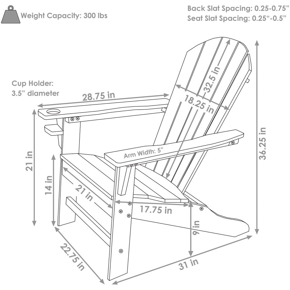 Set of Two White Heavy Duty Plastic Outdoor Adirondack Chairs HomeRoots