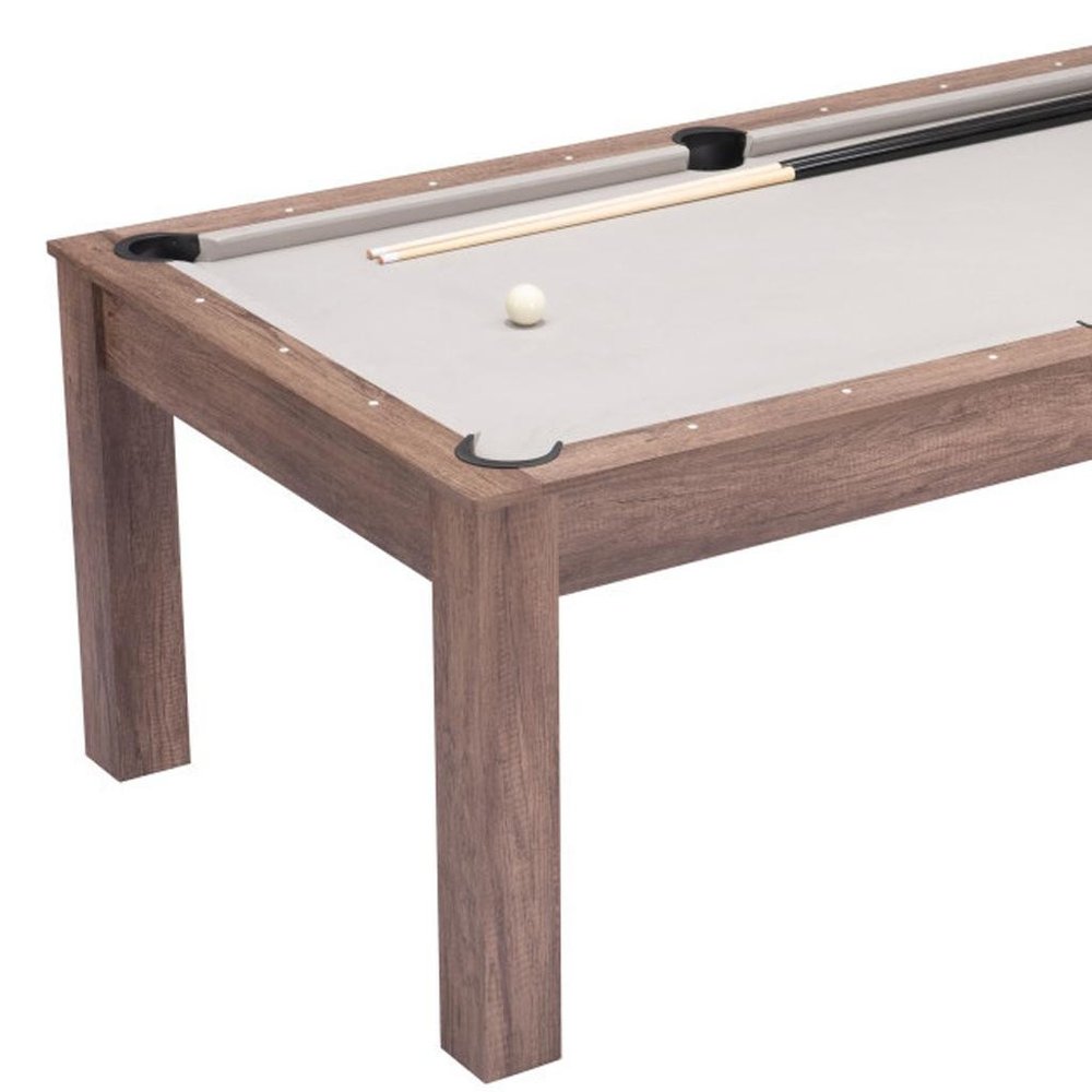 85" Brown Convertible Game And Dining Table HomeRoots