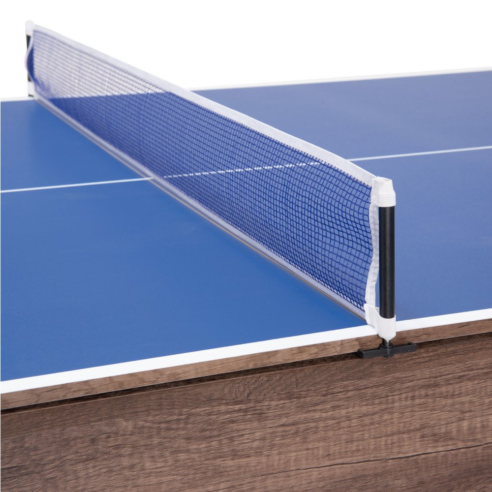 85" Brown Convertible Game And Dining Table HomeRoots