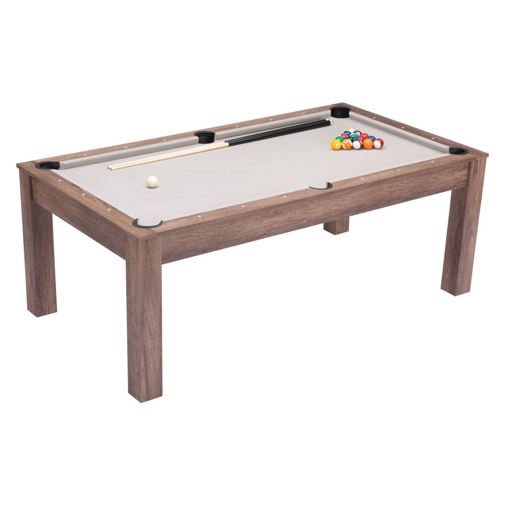 85" Brown Convertible Game And Dining Table HomeRoots