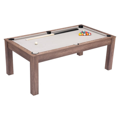 85" Brown Convertible Game And Dining Table HomeRoots
