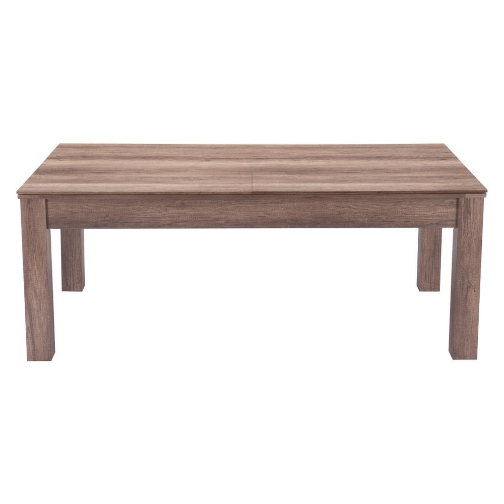 85" Brown Convertible Game And Dining Table HomeRoots