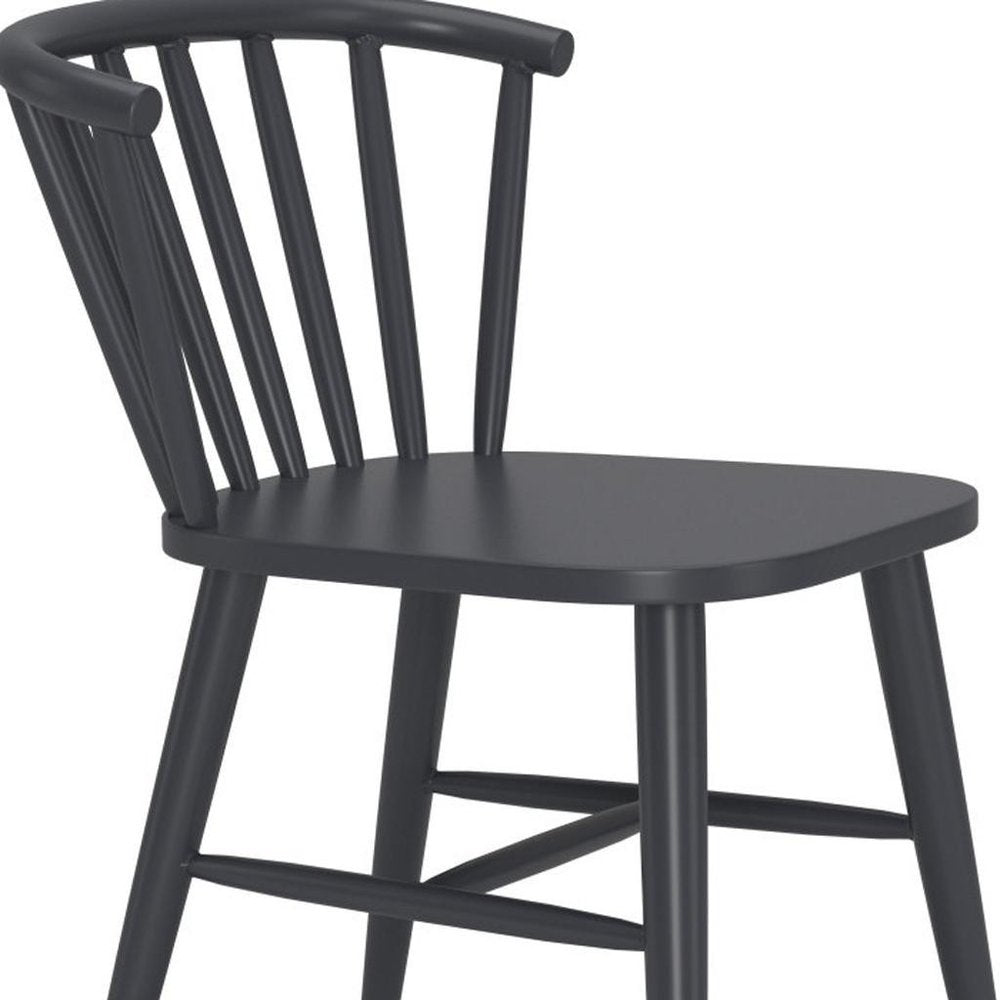 Black Aluminum Windsor Back Dining Side Chair HomeRoots