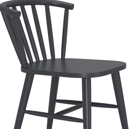 Black Aluminum Windsor Back Dining Side Chair HomeRoots
