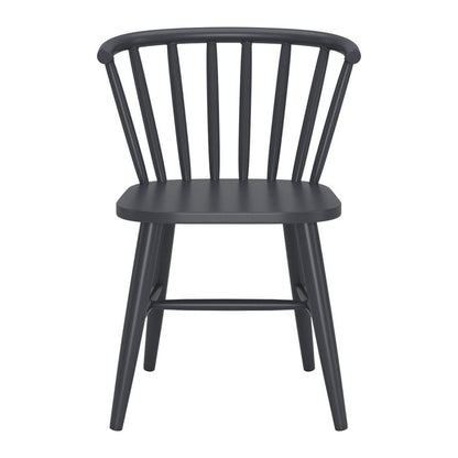 Black Aluminum Windsor Back Dining Side Chair HomeRoots