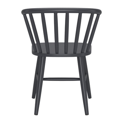 Black Aluminum Windsor Back Dining Side Chair HomeRoots