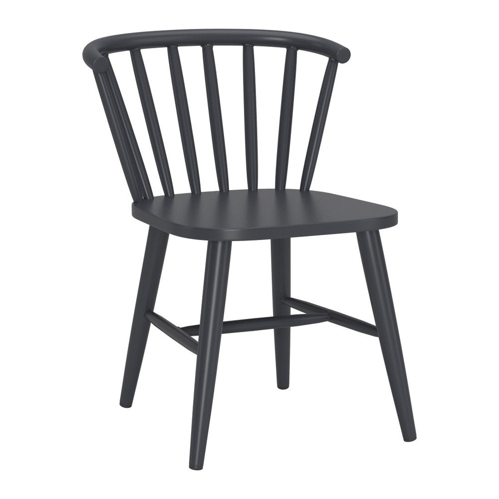 Black Aluminum Windsor Back Dining Side Chair HomeRoots