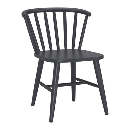 Black Aluminum Windsor Back Dining Side Chair HomeRoots