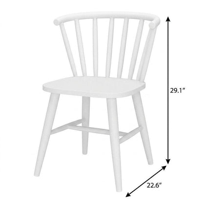 Black Aluminum Windsor Back Dining Side Chair HomeRoots