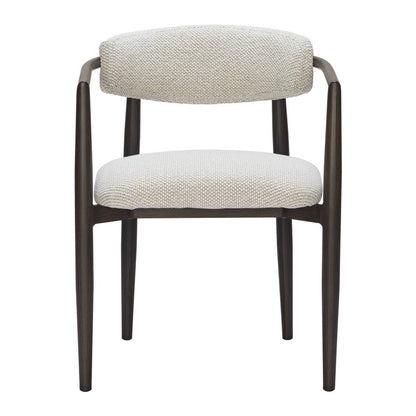 22" White Aluminum Outdoor Dining Chair HomeRoots