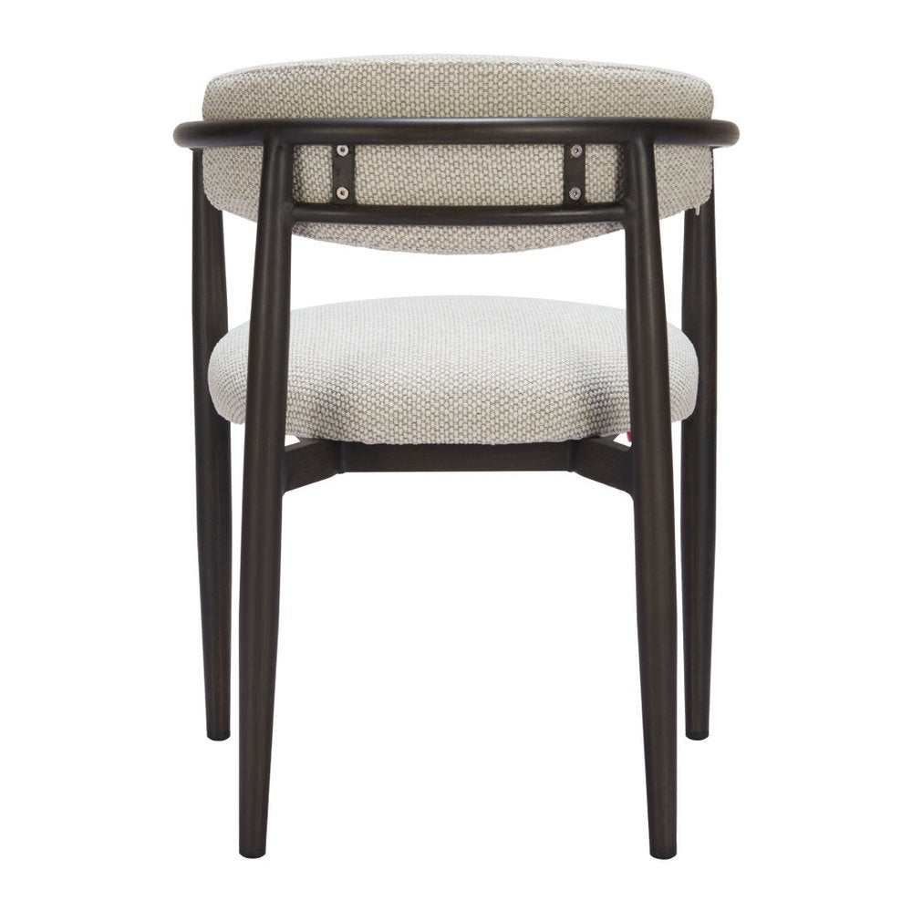 22" White Aluminum Outdoor Dining Chair — view 7