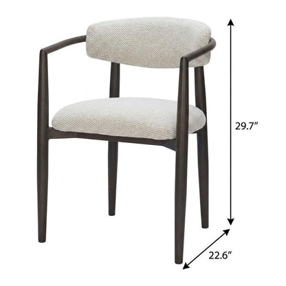 22" White Aluminum Outdoor Dining Chair HomeRoots