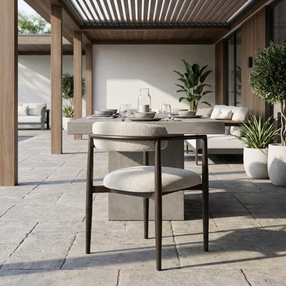 22" White Aluminum Outdoor Dining Chair HomeRoots