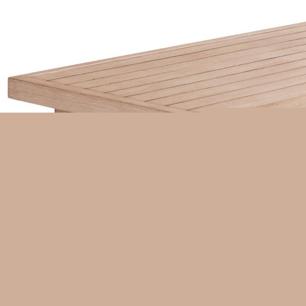 51" Brown Aluminum Outdoor Coffee Table HomeRoots