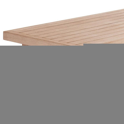 51" Brown Aluminum Outdoor Coffee Table HomeRoots