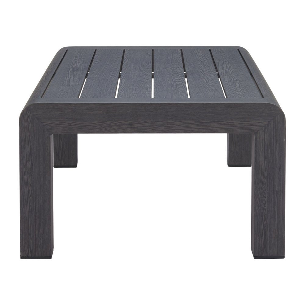 48" Black Aluminum Outdoor Coffee Table HomeRoots